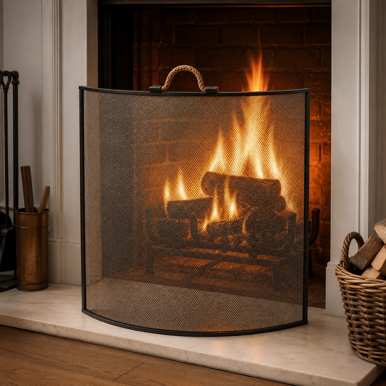 Roc Fire Screen Leather Handle - Pure Apotheca