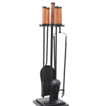 Roc Fire Tools 5pc Set - Leather/Black - Pure Apotheca