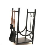 Roc Log Stand with Tools 5pc Set Black - Pure Apotheca