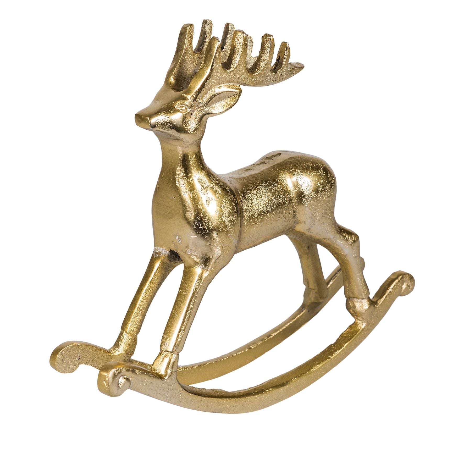 Rocking Gold Reindeer Large - Pure Apotheca