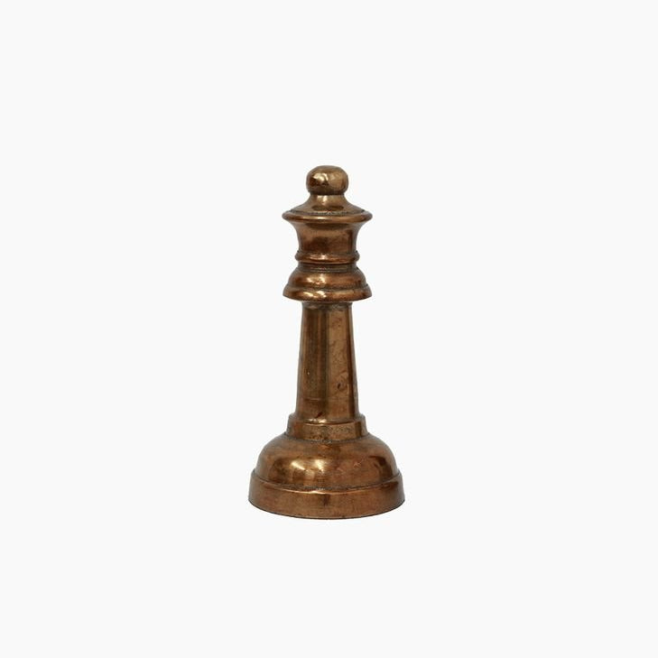 Rookie Decorative Chess Piece Antique Brass - Pure Apotheca