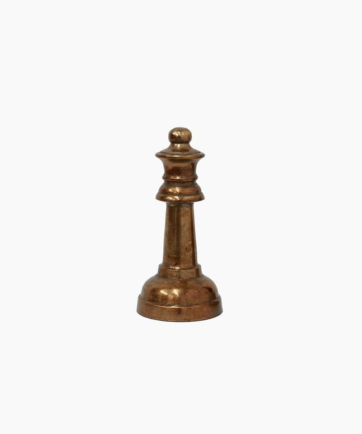 Rookie Decorative Chess Piece Antique Brass - Pure Apotheca