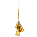 ROPE METAL ANTIQUE GOLD 3 BELL DROP - Pure Apotheca