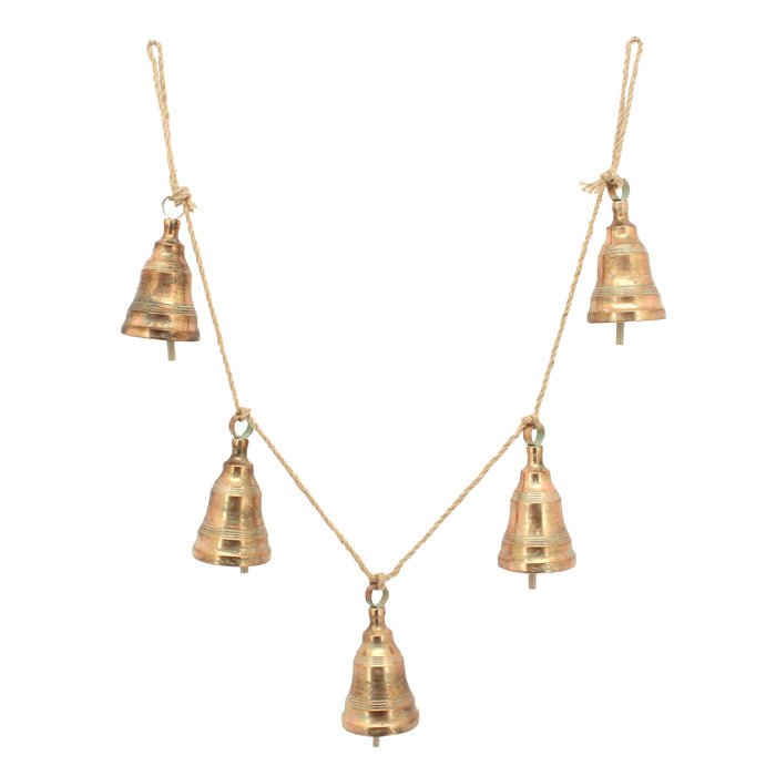 ROPE METAL COPPER 5 BELL GARLAND - Pure Apotheca
