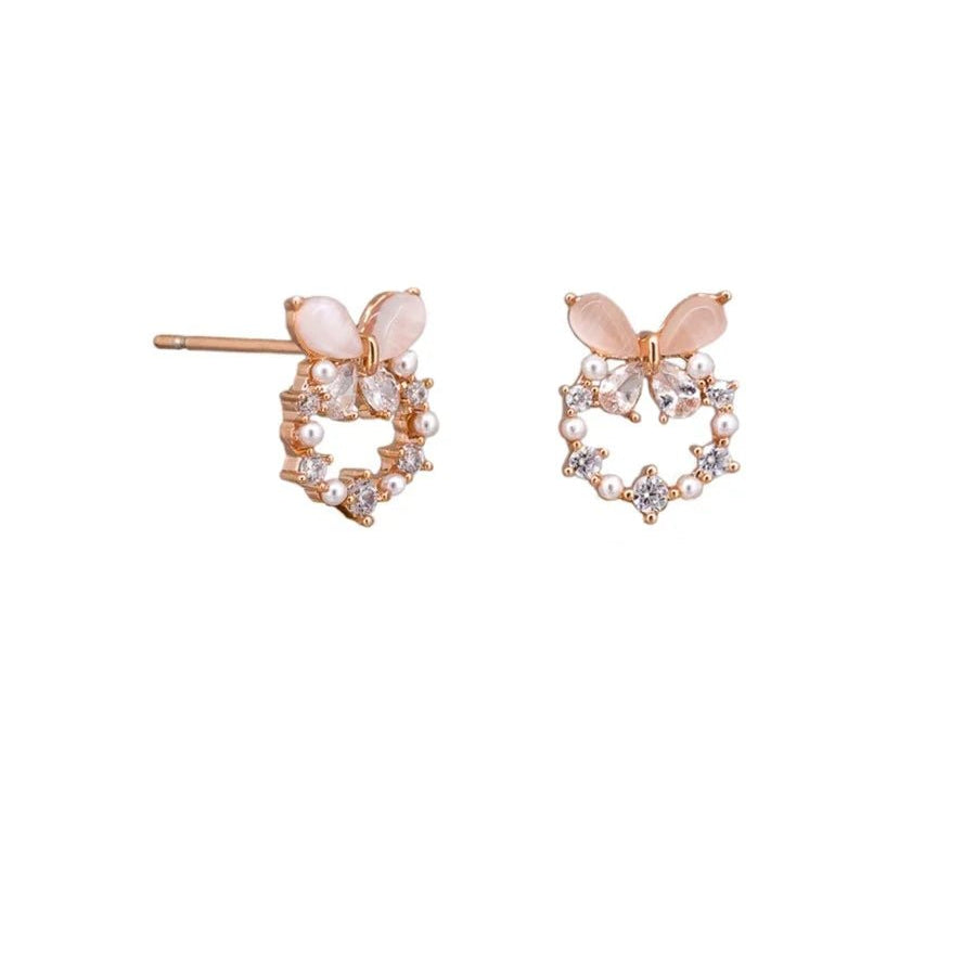 Rose Gold Butterfly Garland Earring - Pure Apotheca