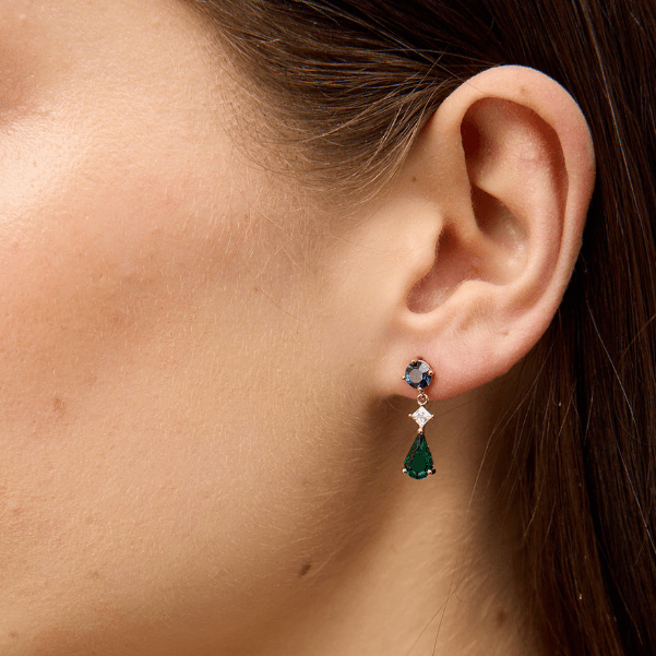Rose Gold Crystal Minnie Earring - Pure Apotheca