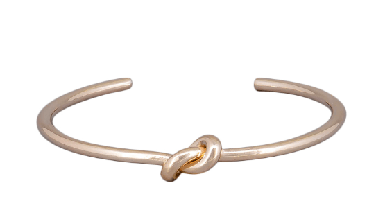 Rose Gold Knot Bangle - Pure Apotheca