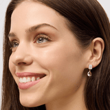 Rose Gold Pink Crystal Lottie Earring - Pure Apotheca