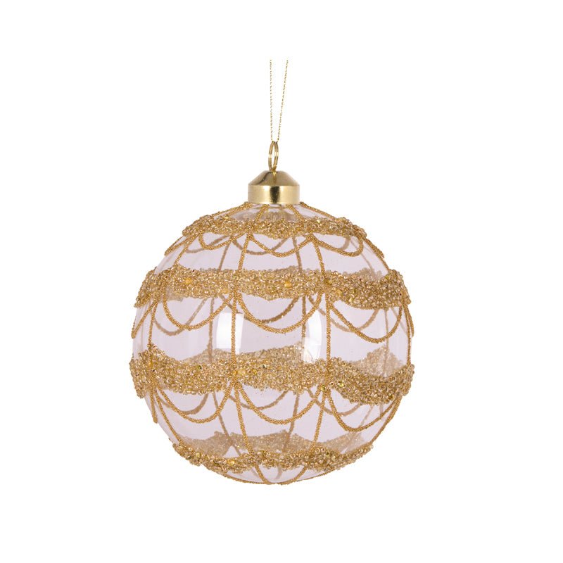 ROUND GLITTERED SCALLOP BAUBLE - Pure Apotheca
