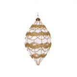 ROUND GLITTERED SCALLOP DROP BAUBLE - Pure Apotheca