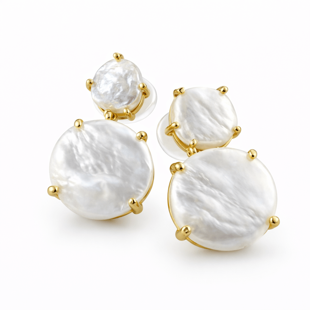 Rova Pearl Gold Drop Earrings - Pure Apotheca
