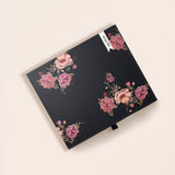 Ruby Floral Satin PJ Set Black - Pure Apotheca