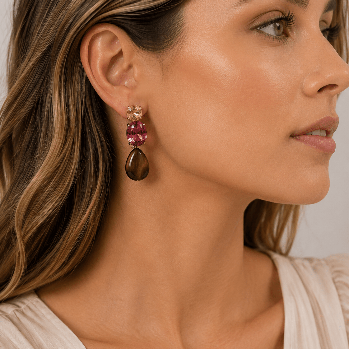 Ruby Tiger Eye Crystal Drops - Pure Apotheca