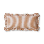RUFFLES CINNAMON STRIPE CUSHION 35X70CM - Pure Apotheca