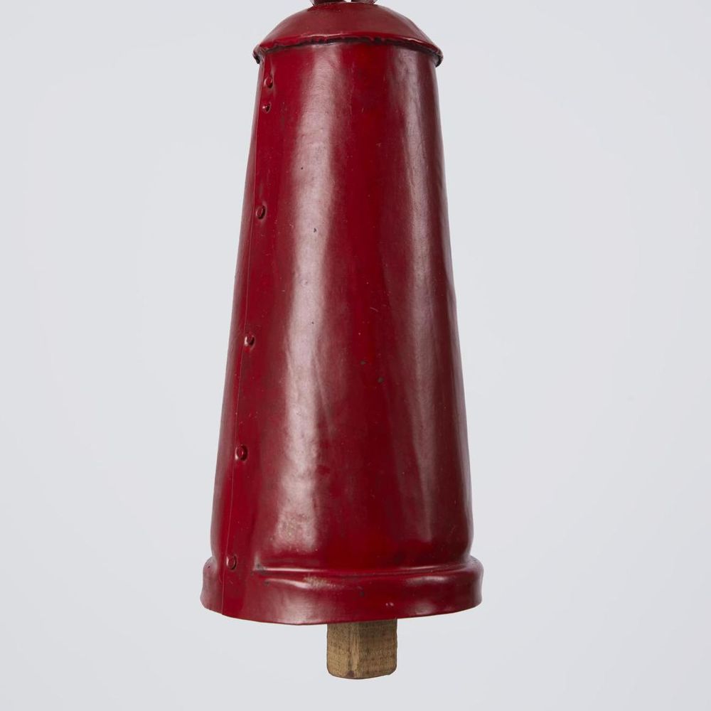 Rustic Tapered Cow Bell Large Vintage Red - Pure Apotheca