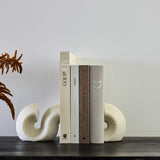 S - Curved Quartz Book Ends - Pure Apotheca