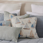 Sail Boats Cushion 50cm - Pure Apotheca