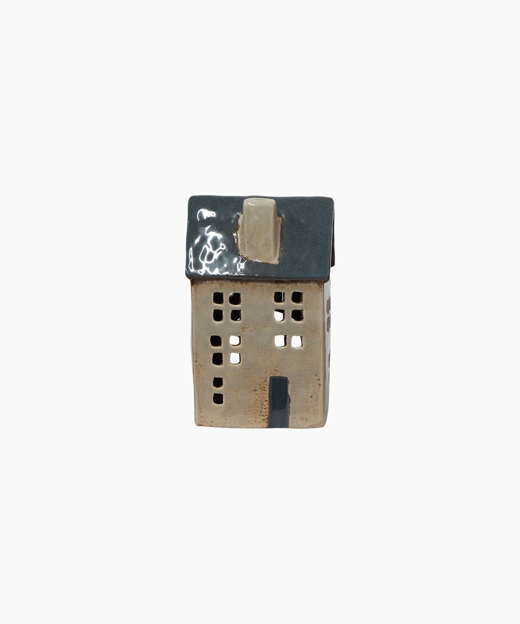 Saint Malo Tea Light House Blue Roof - Pure Apotheca