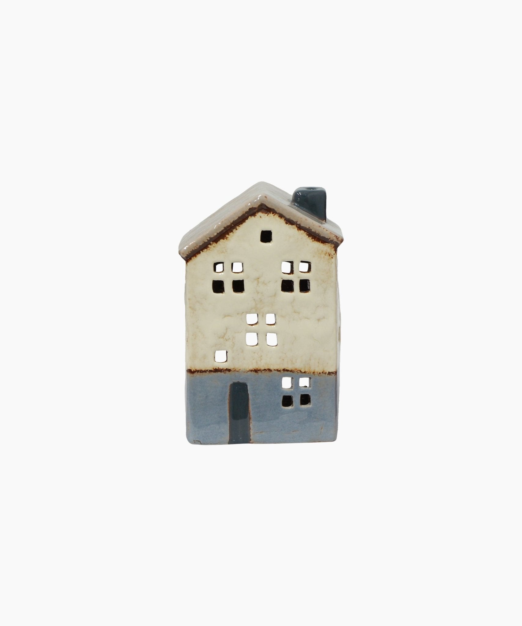 Saint Malo Tea Light House Stone Roof - Pure Apotheca