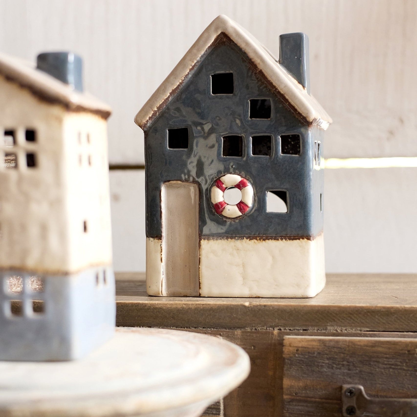 Saint Malo Tea Light House with Buoy Large - Pure Apotheca