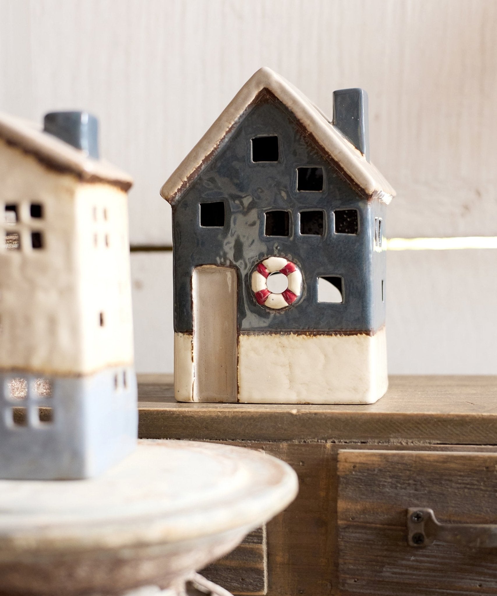Saint Malo Tea Light House with Buoy Large - Pure Apotheca