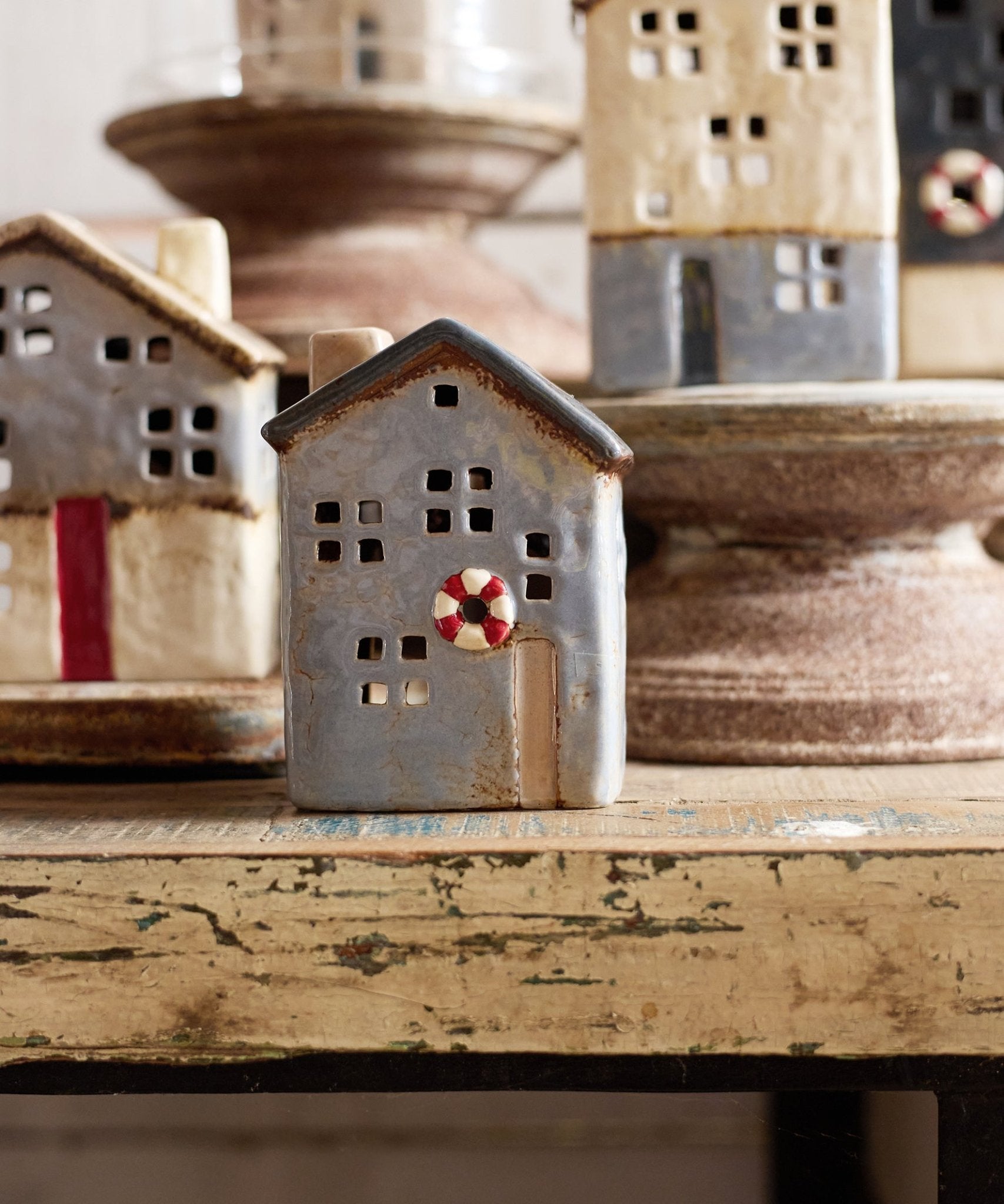 Saint Malo Tea Light House with Buoy Small - Pure Apotheca