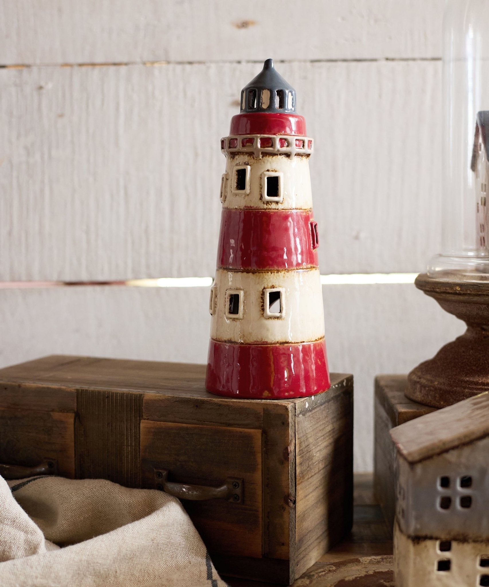 Saint Malo Tea Light Lighthouse - Pure Apotheca