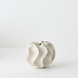 Salento Vase Limestone 13cmh x 16cmd - Pure Apotheca