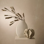 Salento Vase Limestone 13cmh x 16cmd - Pure Apotheca