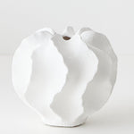 Salento Vase White 13cmh x 16cmd - Pure Apotheca