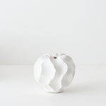 Salento Vase White 13cmh x 16cmd - Pure Apotheca