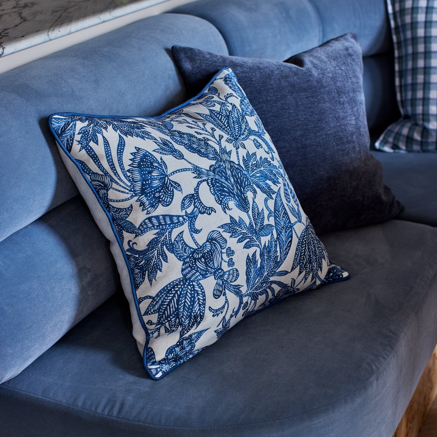 SAMARA DARK BLUE CUSHION 50CM - Pure Apotheca