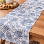 SAMARA DARK BLUE TABLE RUNNER 35X200CM. - Pure Apotheca