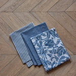 SAMARA DARK BLUE TEATOWEL 3PK - Pure Apotheca