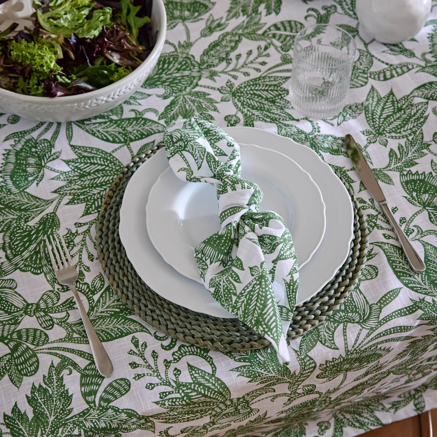 SAMARA GREEN NAPKIN SET/4 - Pure Apotheca