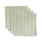 SAMARA GREEN STRIPE NAPKIN SET/4 - Pure Apotheca
