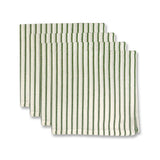 SAMARA GREEN STRIPE NAPKIN SET/4 - Pure Apotheca