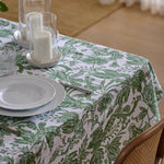 SAMARA GREEN TABLECLOTH 150X230CM - Pure Apotheca