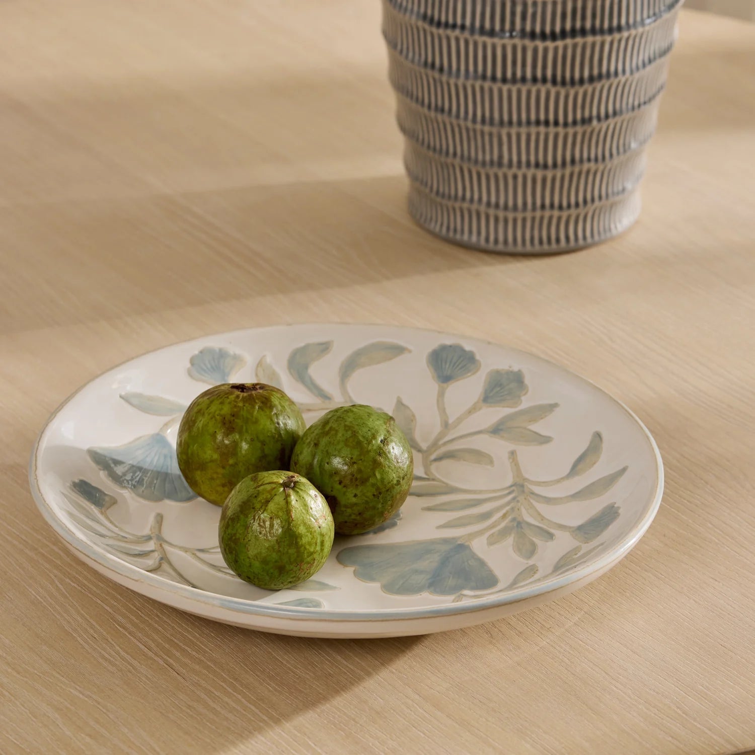 SAMARA PAINTED BLUE PLATTER - Pure Apotheca