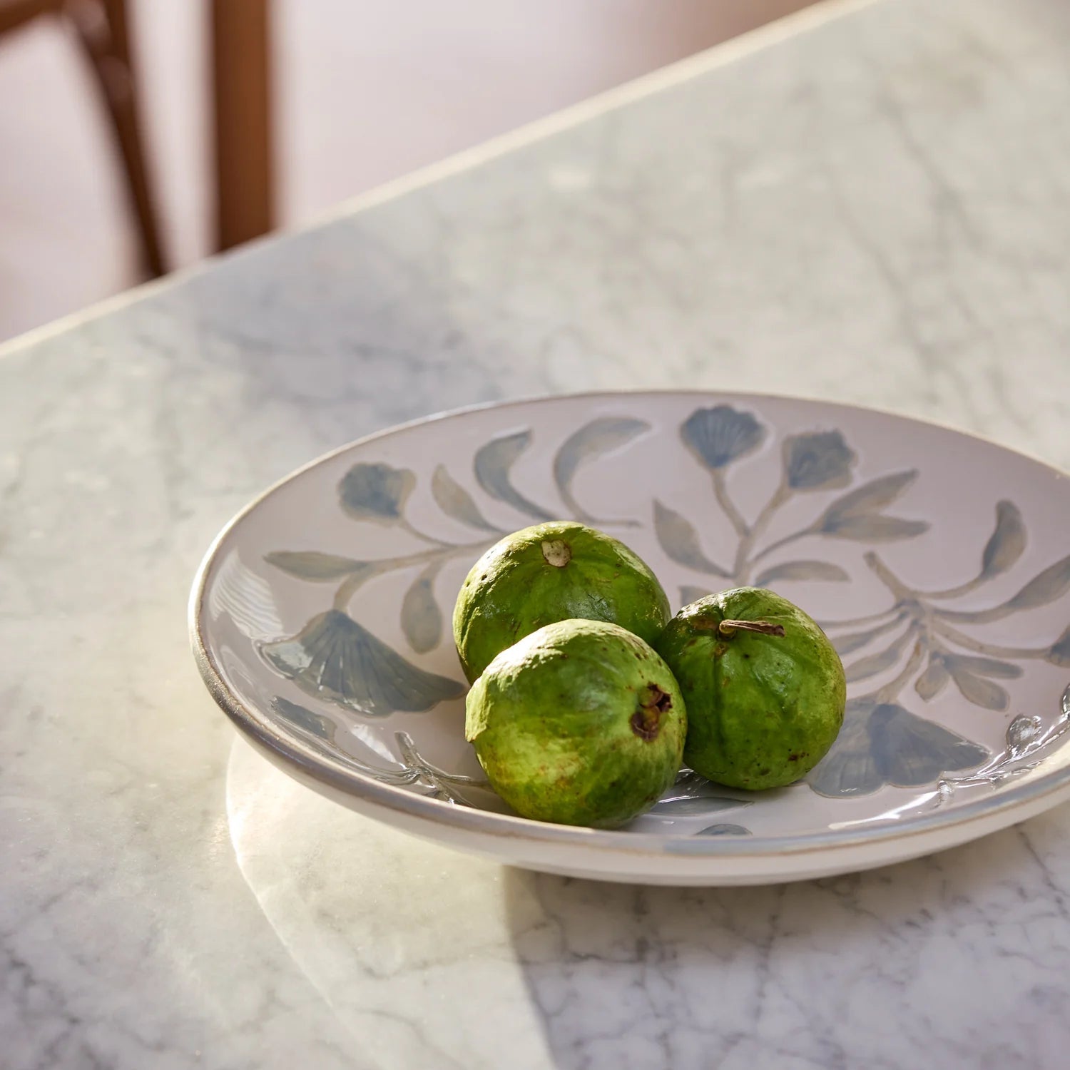 SAMARA PAINTED BLUE PLATTER - Pure Apotheca