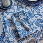 SAMARA STRIPE DARK BLUE NAPKIN SET/4 - Pure Apotheca