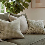SAMIRA GREEN DIAMOND BLOCK PRINT CUSHION 50CM - Pure Apotheca
