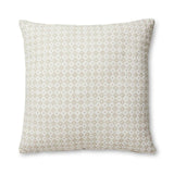 SAMIRA NEUTRAL DIAMOND BLOCK PRINT CUSHION 50CM - Pure Apotheca