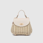 Sandy Raffia Crossbody Bag Vanilla - Pure Apotheca