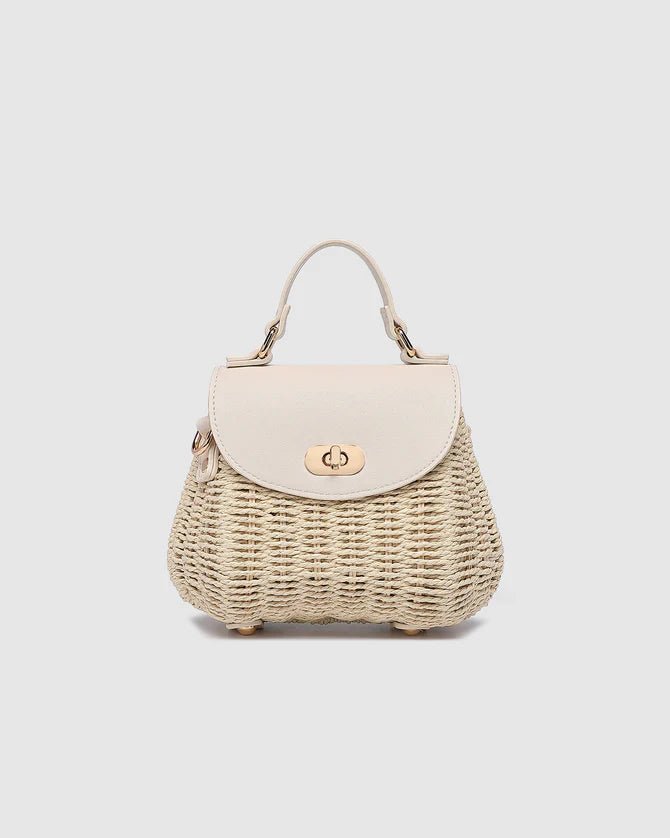 Sandy Raffia Crossbody Bag Vanilla - Pure Apotheca