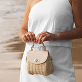 Sandy Raffia Crossbody Bag Vanilla - Pure Apotheca