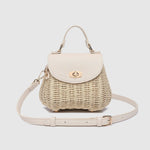 Sandy Raffia Crossbody Bag Vanilla - Pure Apotheca