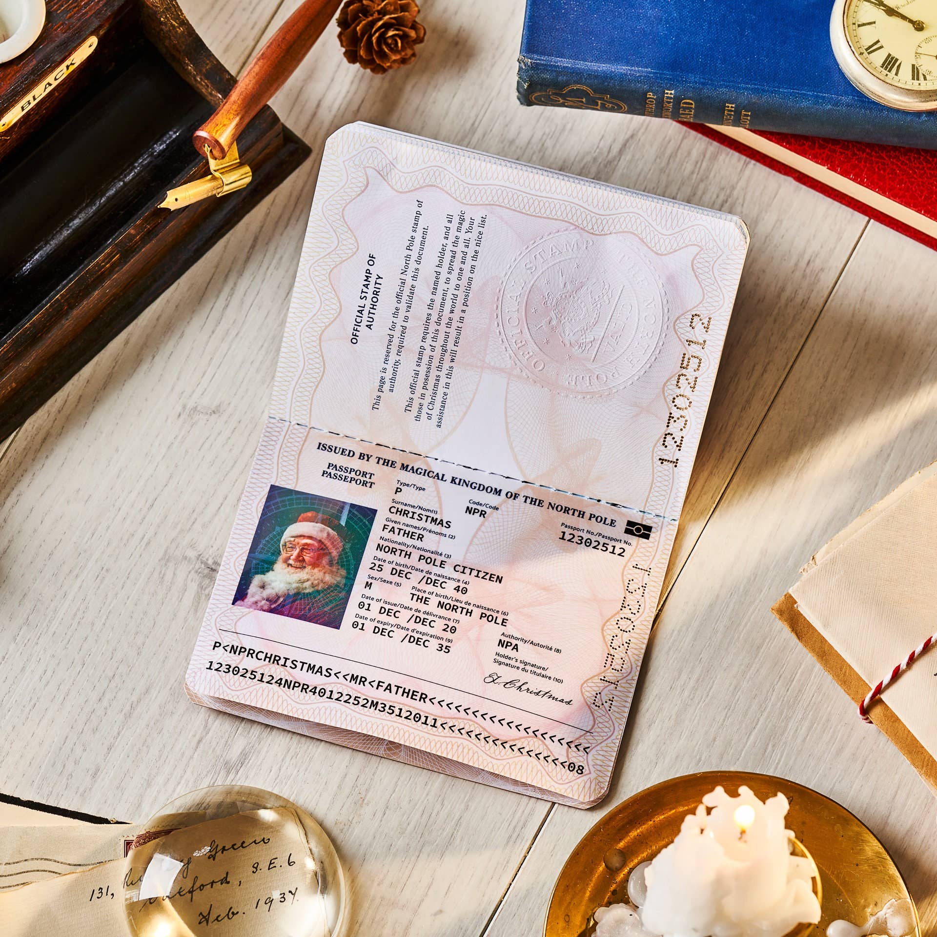 Santa Claus Christmas Passport - Pure Apotheca