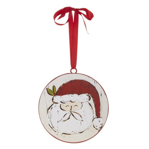 Santa Disc Ornament 16cm - Pure Apotheca