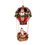 SANTA HOT AIR BALLOON GLASS ORNAMENT - Pure Apotheca